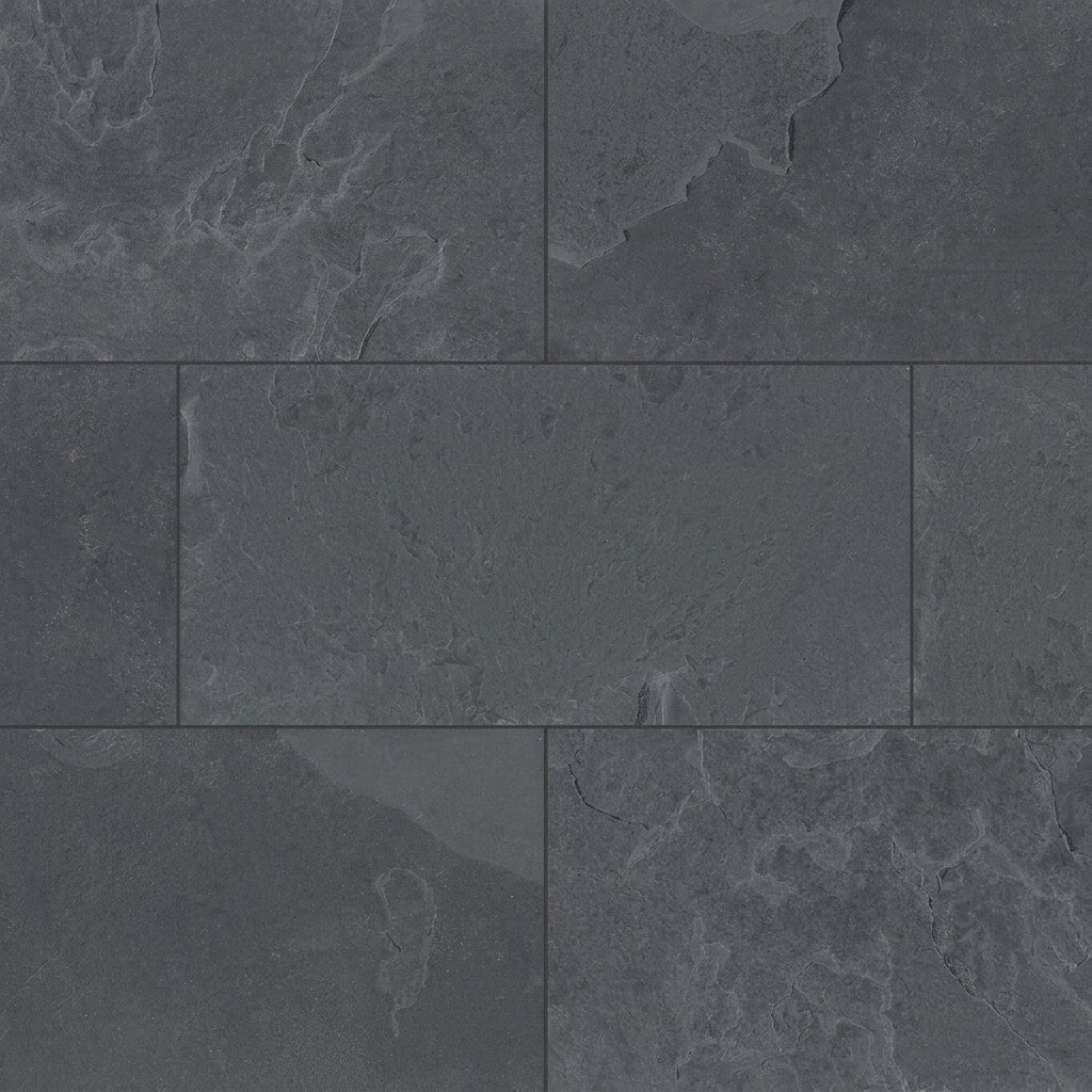 Dark charcoal slate tiles
